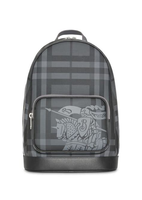 burberry equestrian knight tartan backpack|EKD Backpack in Black .